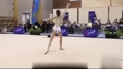 French belle performs video of gymnastic _ dancing