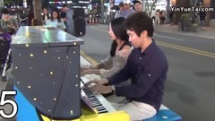 Encounter galaxy of street piano _ when two stranger
