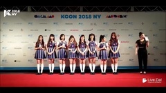 Media of red carpet of 180624 Fromis_9 - Kcon In NY/ sees appearance _fromis_9