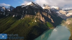 Above The Rocky Mountains - Banff In 4K Nature Relaxation? Wind of Ambient Aerial Film + Music For H