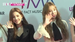 Red carpet of wall of media of I-DLE - 2019The Fact Music Awards sees appearance 190424_I-DLE