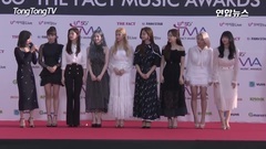 Red carpet of wall of media of TWICE - 2019The Fact Music Awards sees appearance 190424_TWICE