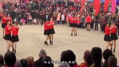 Dance for two people of dance of square of village of Home Zhu die young - human society rain - gala