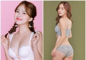 After Korea underwear female model rectifies bazoo, touch crooked, the skin becomes transparent, as