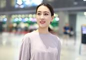Ma Su is weak makeup airport of Shanghai showing a