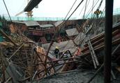 Mould bases of Shanghai building site collapses, t
