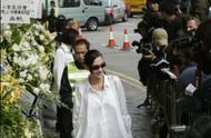 Go up in funeral of appearance of lay a coffin in a memorial hall in those days, of Zhang Baizhi pla