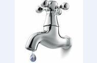 Faucet drop water, go not to walk along water mete