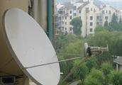 Boiler of TV of satellite of some of rural home ho