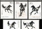 Xu Beihong goes straight towards equestrian stamp 
