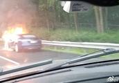 Another report motor-car is on the road without reason spontaneous combustion, clearsighted netizen