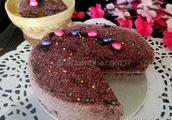 Black rice sponge cake